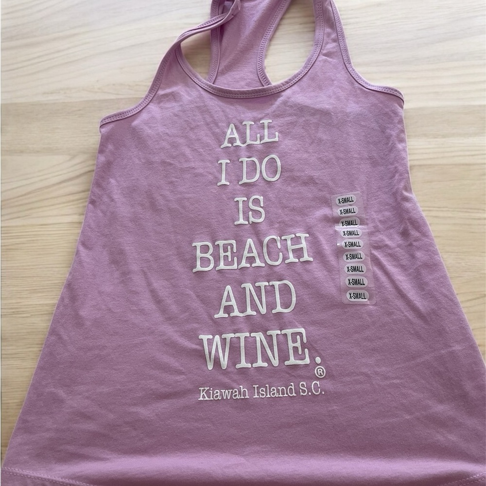 Pink Graphic Tank Top